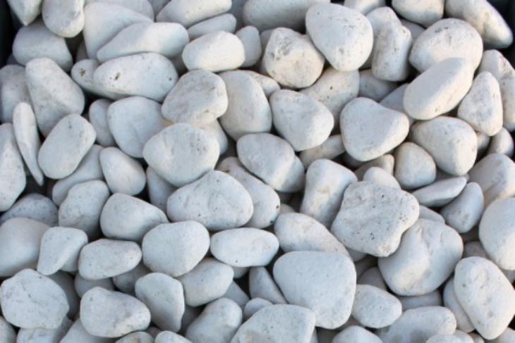 Белая галька галтовка (20-40 мм.)  купить в Липецке от производителя, без посредников